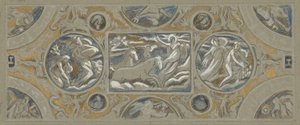 Studium wstępne dla sufitu Huntington House, z 60 studiów dla sufitu Huntington (1926.80) autorstwa Elihu Vedder