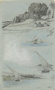Arkusz studiów autorstwa Elihu Vedder