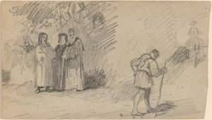 Syn i osioł, ok. godz. 1859. autorstwa Elihu Vedder