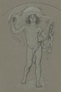 Studiuj dla Apolla autorstwa Elihu Vedder