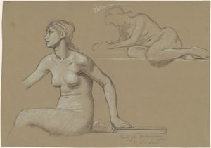 Studia dla "Astronomii" autorstwa Elihu Vedder