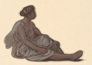 Studium dla greckich dziewcząt kąpiących się, c. 1872. autorstwa Elihu Vedder