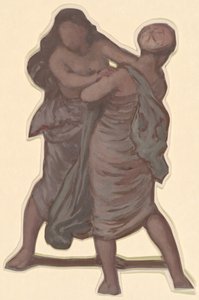 Studium dla greckich dziewcząt kąpiących się, c. 1872. autorstwa Elihu Vedder