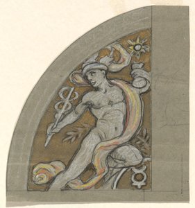 Studiuj dla Merkurego autorstwa Elihu Vedder