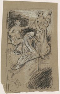 Study for The Fates Gathering in the Stars, 1884-1887. autorstwa Elihu Vedder