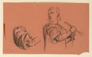 Studium do "Procesji Ślubnej" autorstwa Elihu Vedder