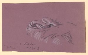Studium draperii „Fortuny” autorstwa Elihu Vedder
