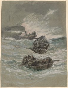 Wrak statku autorstwa Elihu Vedder