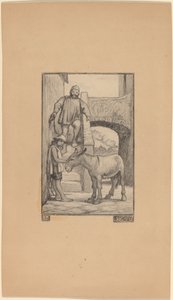 Syn i Osioł autorstwa Elihu Vedder