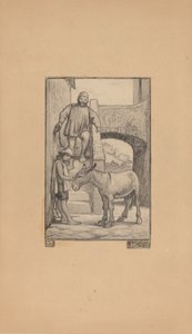 Syn i osioł, 1863. autorstwa Elihu Vedder