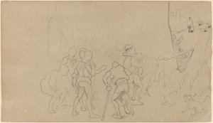 Scena wiejska, ok. 1859. autorstwa Elihu Vedder
