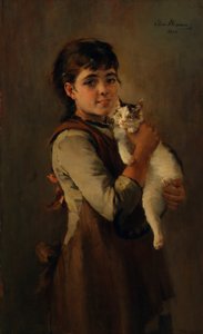 Dwa kociaki autorstwa Elisa Baronin von Ransonnet Villez Nemes