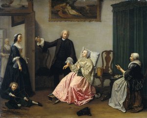 Wizyta lekarska autorstwa Elisabeth Geertruida Wassenbergh