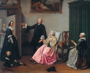 Wizyta u lekarza autorstwa Elisabeth Geertruida Wassenbergh