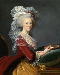 „Portrety Marie Antoinette (Marie-Antoinette) z Lotaryngii Habsburgów (1755-1793) Królowa Francji”” Obraz Marie Louise Elisabeth Vigee Lebrun (Vigee-Lebrun)(1755-1842) 1785 Kolekcja prywatna autorstwa Elisabeth Louise Vigee-Lebrun