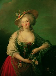 Elżbieta z Francji (1764-94) zwana Madame Elizabeth, ok.1782 (olej na płótnie) autorstwa Elisabeth Louise Vigee-Lebrun