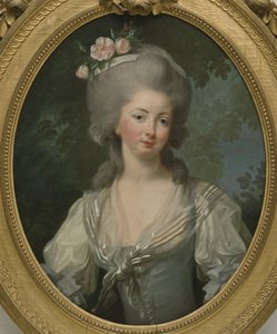 Ernestine Frederique, Princess of Croy - Portret Ernestine-Frederique, Princess of Croy, autorstwa Vigee-Lebrun, Marie Louise Elisabeth (1755-1842). Olej na płótnie. Rozmiar: 74x60cm. Muzeum Narodowe w Sztokholmie autorstwa Elisabeth Louise Vigee Lebrun