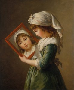 Julie Le Brun 1780-1819 Patrząc w lustro, 1787.