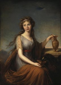 Portret Anny Pitt jako Hebe, 1792 autorstwa Elisabeth Louise Vigee Lebrun