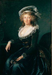 Portret Marii Teresy z Burbon Neapol, królowej Neapolu i Sycylii (1772-1807), a następnie żony Franciszka II z Austrii Obraz Elisabeth Vigee Lebrun (1755-1842) 1790 Neapol, museo di Capodimonte - Księżniczka Maria Teresa (1755-1793) (później cesarzowa A autorstwa Elisabeth Louise Vigee Lebrun