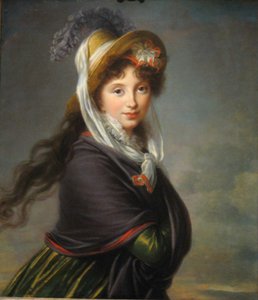 Portret księżnej Iriny Iwanowny Woroncowej, z domu Izmajłowa 1768-1848, ok. 1797 autorstwa Elisabeth Louise Vigee Lebrun