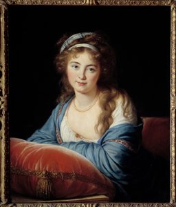 Portret hrabiny Katarzyny Vassilievny Skavronskaia (1761-1829) Dama Honorowa Katarzyny II Rosji Obraz Marie Elisabeth Louise Vigee Le brun (lub Vigee Lebrun lub Vigee Lebrun) (1755-1842) 1796 nd. 0,66x0,8 m - Portret Hrabiny autorstwa Elisabeth Louise Vigee-Lebrun