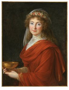 Portret hrabiny Siemontkowskiej Bystry autorstwa Elisabeth Louise Vigee Lebrun
