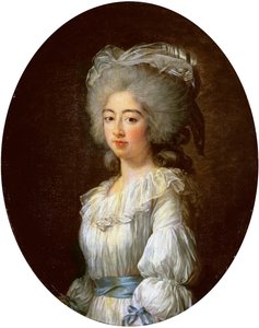Portret Louise Marie Josephine, hrabiny Prowansji, późniejszej królowej Francji autorstwa Elisabeth Louise Vigee-Lebrun