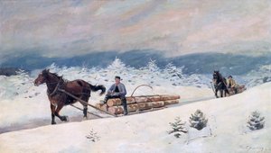 Przewóz drewna autorstwa Elisabeth Sinding