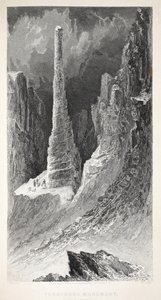 Pomnik Tennysona, ilustracja z „Drugiej wyprawy Grinnell w poszukiwaniu Sir Johna Franklina...”, 1856