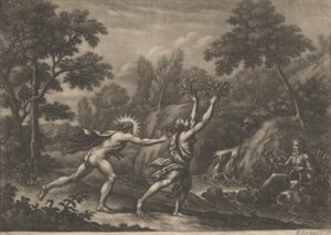 Apollo i Dafne autorstwa Elisha Kirkall