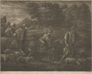 Lot do Egiptu autorstwa Elisha Kirkall