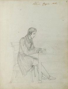 Fryderyk Chopin przy fortepianie autorstwa Eliza Radziwiłłówna