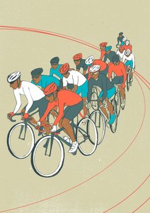 Wyścig rowerowy autorstwa Eliza Southwood