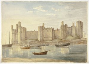 Zamek Caernarvon autorstwa Elizabeth Murray