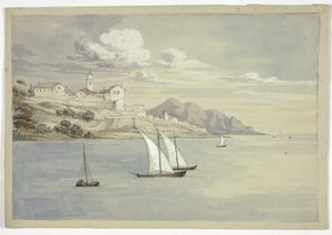 Portofino od morza, Genua autorstwa Elizabeth Murray