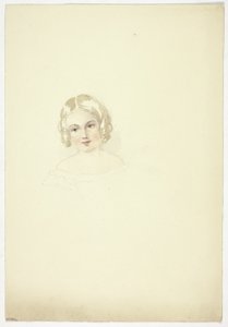 Portret głowy młodej dziewczyny autorstwa Elizabeth Murray