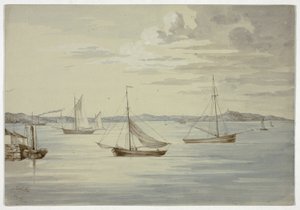 Zobacz Inchkeith i Firth of Forth Islands z Granton autorstwa Elizabeth Murray