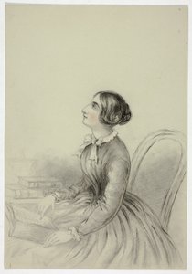 Młoda kobieta inspirowana czytaniem autorstwa Elizabeth Murray