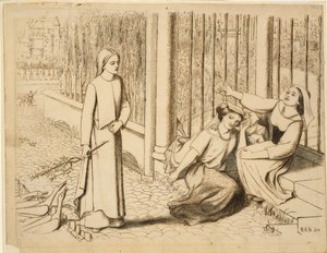 Przełęcze Pippy, 1854 autorstwa Elizabeth Siddal