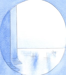 Wszyscy, którzy przezwyciężają strach, aby się pogodzić, mają duchowy splendor tak wielki, że ich dusze są jak pałace z marmuru, 2002 (w/c na papierze) autorstwa Elizabeth Wang