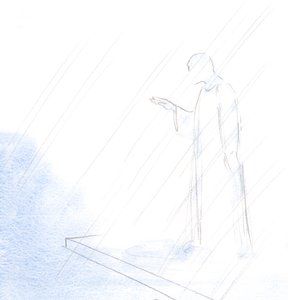 Jak ksiądz uczynił święty znak krzyża i udzielił nam swego błogosławieństwa, tak samo Chrystus arcykapłan., 2001 (w/c na papierze) autorstwa Elizabeth Wang