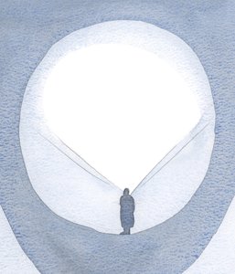 Poprzez małe akty wiary, miłości i poświęcenia przygotowuje się w duszy przestrzeń na ponowne wylanie łaski., 2001 (w/c na papierze) autorstwa Elizabeth Wang