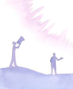 Przez nasz chrzest i zamieszkanie w Bogu otrzymujemy dar modlitwy, 2004 (w/c na papierze) autorstwa Elizabeth Wang