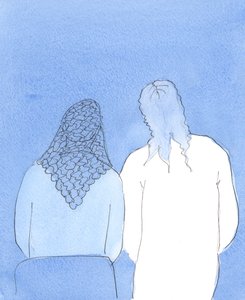 Chrystus jest prawdziwym przyjacielem i towarzyszem tych, którzy wierzą w Niego i kochają Go, 2004 (w/c na papierze) autorstwa Elizabeth Wang