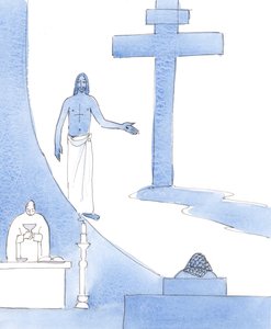 Chrystus przemówił do mnie podczas konsekracji, kiedy Jego Najdroższa Krew była na ołtarzu, 2004 (w/c na papierze) autorstwa Elizabeth Wang