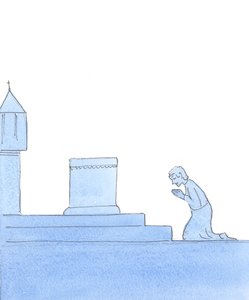 Chrystus powiedział mi: „Przez cześć wkraczasz w Tajemnicę, 2004 (w/c na papierze)