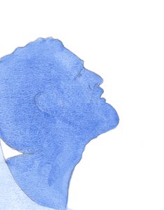 Chrystus, prawdziwy człowiek, kochał swoich bliźnich swoją boską miłością „w nieskończonym zadośćuczynieniu za wszystkie ich przewinienia”, 2001 (w/c na papierze) autorstwa Elizabeth Wang