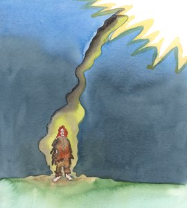 Każdy musi zostać "oczyszczony" z wszelkiego grzechu, 2005 (akwarela na papierze) autorstwa Elizabeth Wang