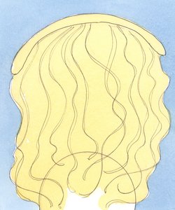 Bóg jest jak stała Obecność nad nami, sięgająca po całą Ziemię, by dotykać, pomagać, uzdrawiać, uspokajać, uczyć i pocieszać, 2004 (w/c na papierze) autorstwa Elizabeth Wang